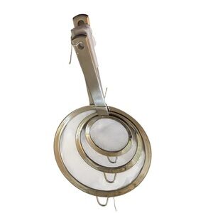 Set of 3 Stainless Steel Fine Mesh Strainers – NWT